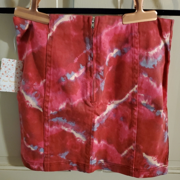 NWT Free People Skirt. Sz 8. Pink - Picture 7 of 7